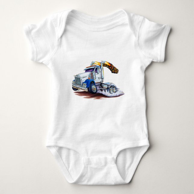 Semi Truck Baby Bodysuit (Front)