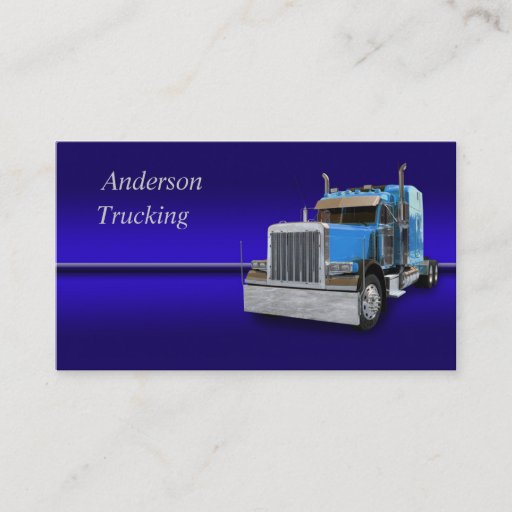 Customizable Semi Truck  Business Card