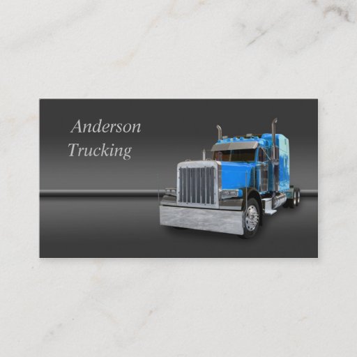 Customizable Semi Truck  Business Card