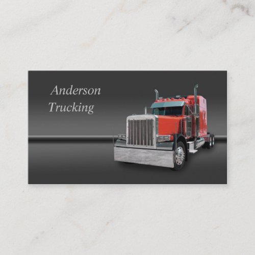 Semi Truck  Business Card