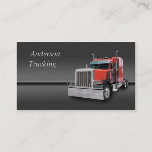 Customizable Semi Truck  Business Card