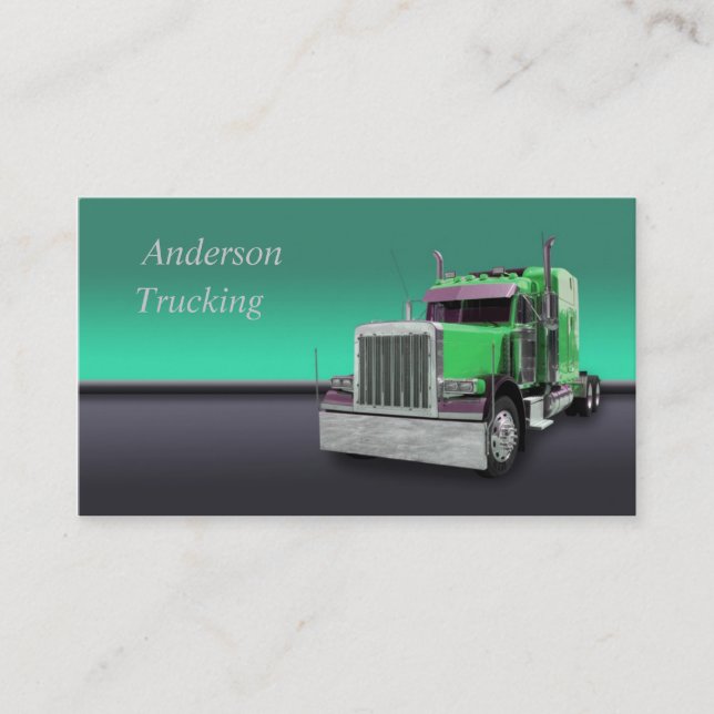 Semi Truck  Business Card (Front)