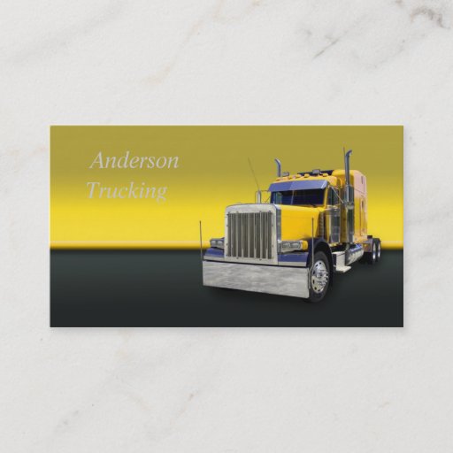Customizable Semi Truck  Business Card