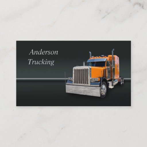 Customizable Semi Truck  Business Card