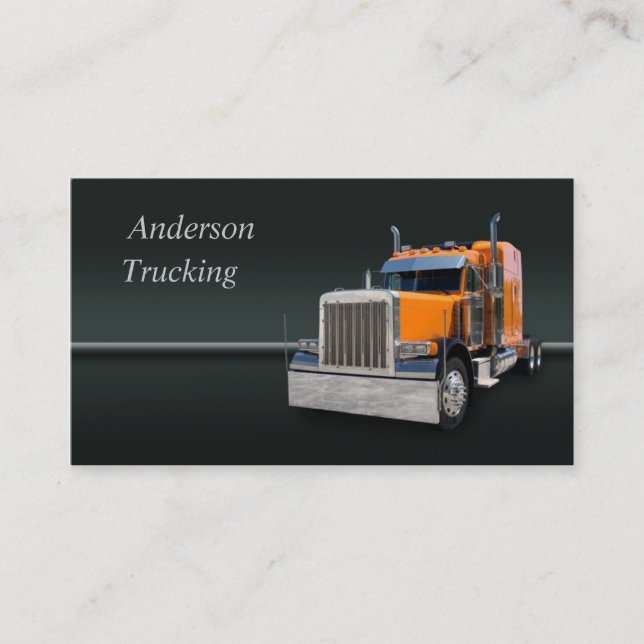 Semi Truck  Business Card (Front)
