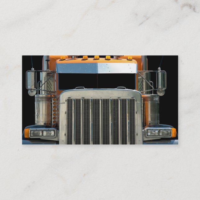 Semi Truck  Business Card. Card (Front)