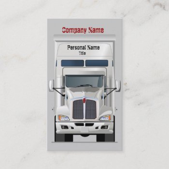 Semi Truck Business Profile Card by zlatkocro at Zazzle
