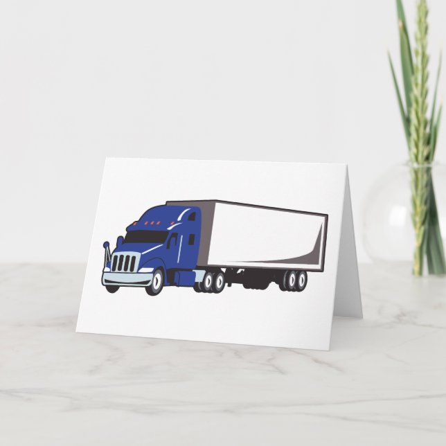 Semi Truck Card (Front)
