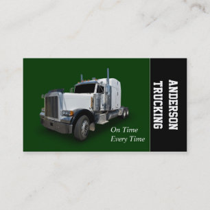 Semi Truck Delivery Business Card