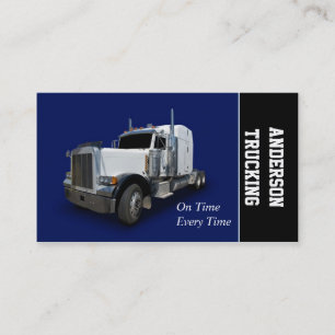 Semi Truck Delivery Business Card