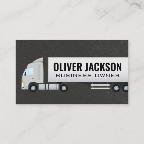 Semi Truck  Distribution Business Card