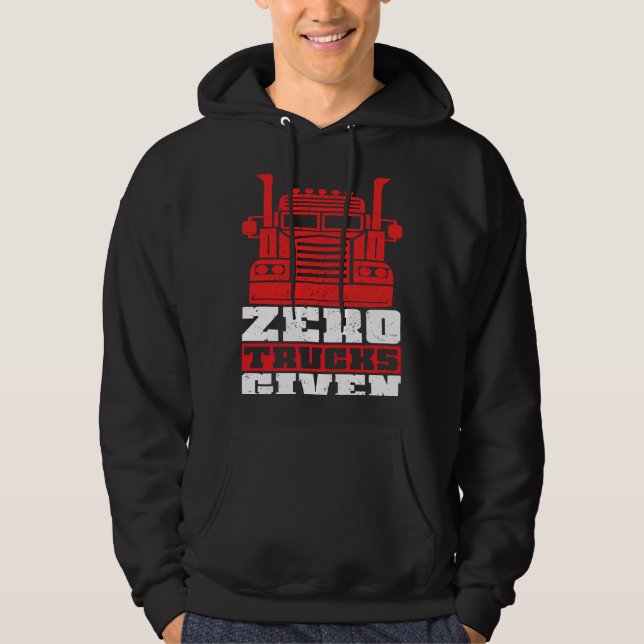 Semi Truck Driver Do Not Disturb I'm Jacking Off Hoodie (Front)