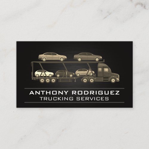 Semi Truck  Driver  Logistics Deliveries   Business Card