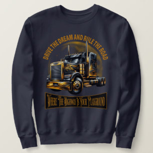Semi Truck Driver Sweatshirt