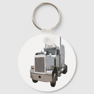 semi truck keychain
