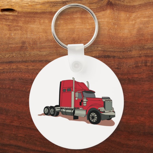 Semi Truck Big Rig 18 Wheeler Vector Art Illustration Isolated In White - Foto 7