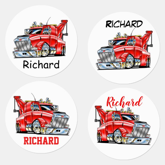 Semi Truck Labels (Group)