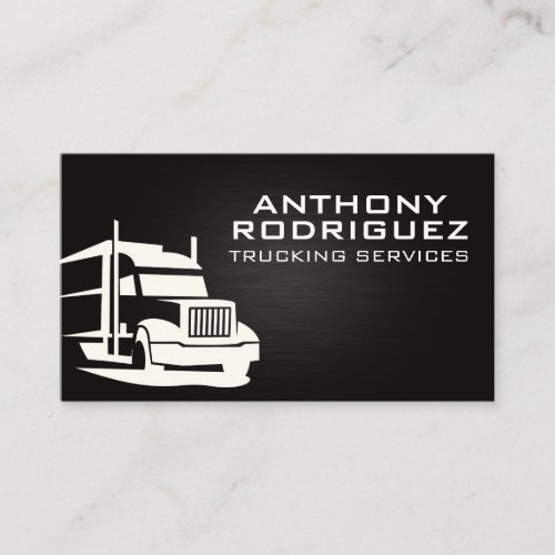 Semi Truck Logo  Trucking Business Card