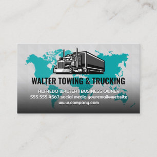Semi Truck Shipping Transport Cargo Business Card