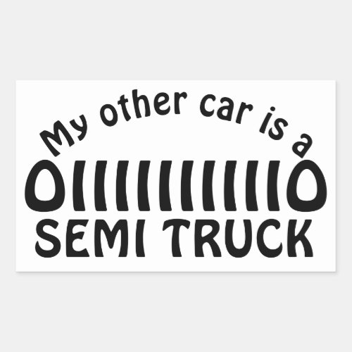Semi Truck Sticker
