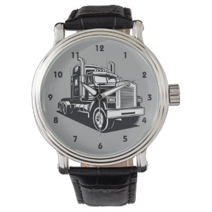 Semi Truck Transport Highway Cool Driver Watch