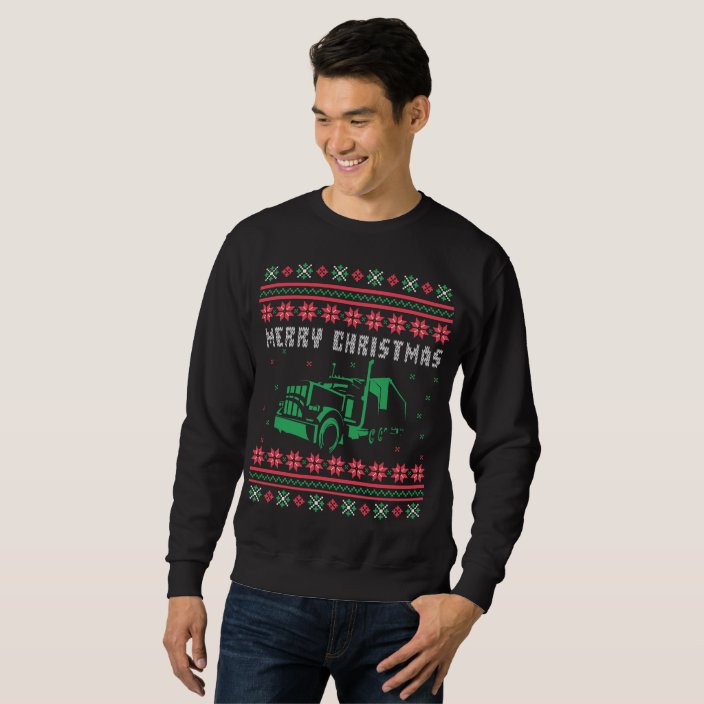 truck ugly christmas sweater