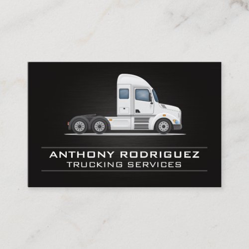 Semi Truck Vehicle Construction Business Card