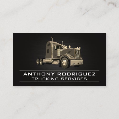 Semi Truck Vehicle  Logistics Business Card