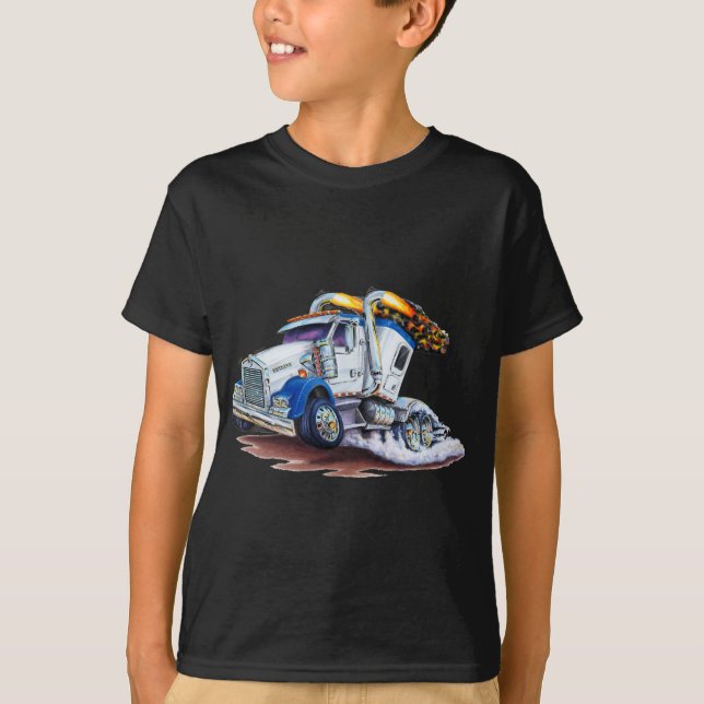 Semi Truck with Sleepercab T-Shirt (Front)