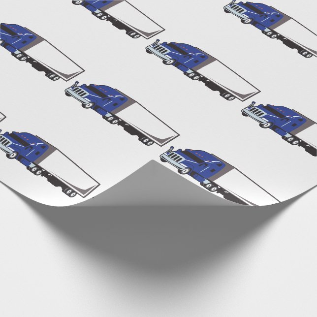 Semi Truck Wrapping Paper (Corner)