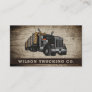 Semi Trucking Logging Truck Freight Business Card
