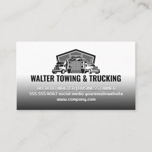 Semi Trucks Big Rig 18 Wheelers Business Card