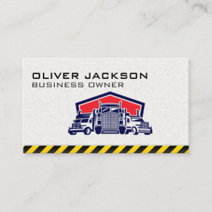 Semi Trucks   Transport   Logistics Business Card