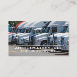 Semi Trucks   Transporting Business Card