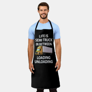 Semi Trucks Trucker Truck Driver Apron