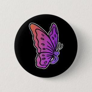 Semicolon Butterfly Anti-suicide Mental Health Awa Button