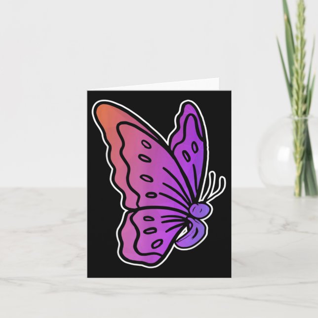 Semicolon Butterfly Anti-suicide Mental Health Awa Card (Front)