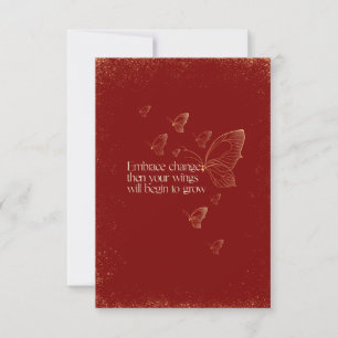 Semicolon Butterfly - Embrace Change Card