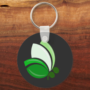 Semicolon Butterfly Keychain