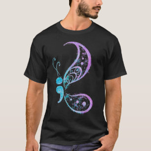 Semicolon Butterfly  Mental Health Suicide Awarene T-Shirt