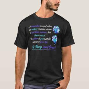 Semicolon Depression Awareness Mental Health 4 T-Shirt