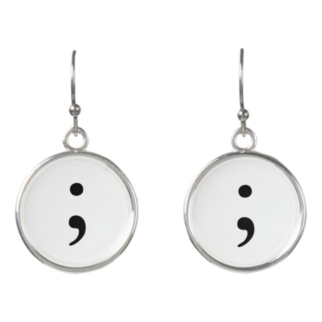 Semicolon Earrings (Front)