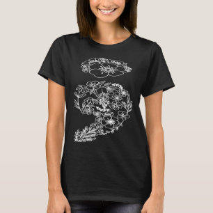 Semicolon Flower Mental Health Awareness Kid Men W T-Shirt