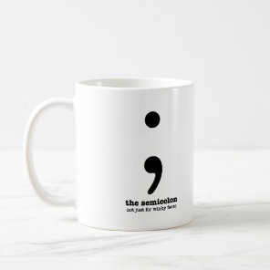 Semicolon Grammar Mug