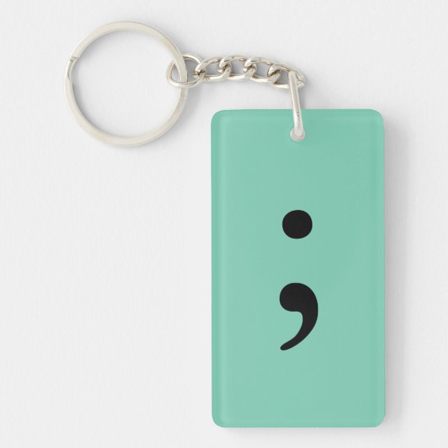 Semicolon Keychain (Front)