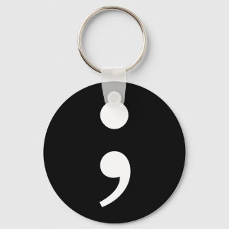 Semicolon Keychain