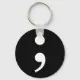Semicolon Keychain | Zazzle