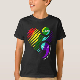 Semicolon Mental Health Awareness _3 T-Shirt