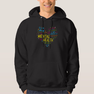 Semicolon Mental Health Awareness celerrate neurod Hoodie
