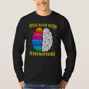 Semicolon Mental Health Awareness celerrate neurod T-Shirt